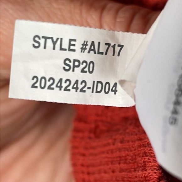 Madewell Cross Front Flutter Sleeve Mini Dress Etruscan Clay Sz S - Picture 12 of 12